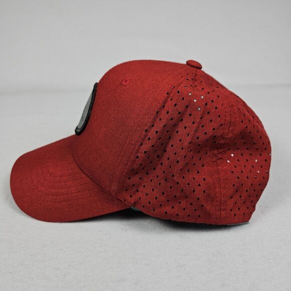 PGA Tour Pro Series Patch Tango Red Adjustable Golf Hat Cap Breathable Snapback - Picture 9 of 15